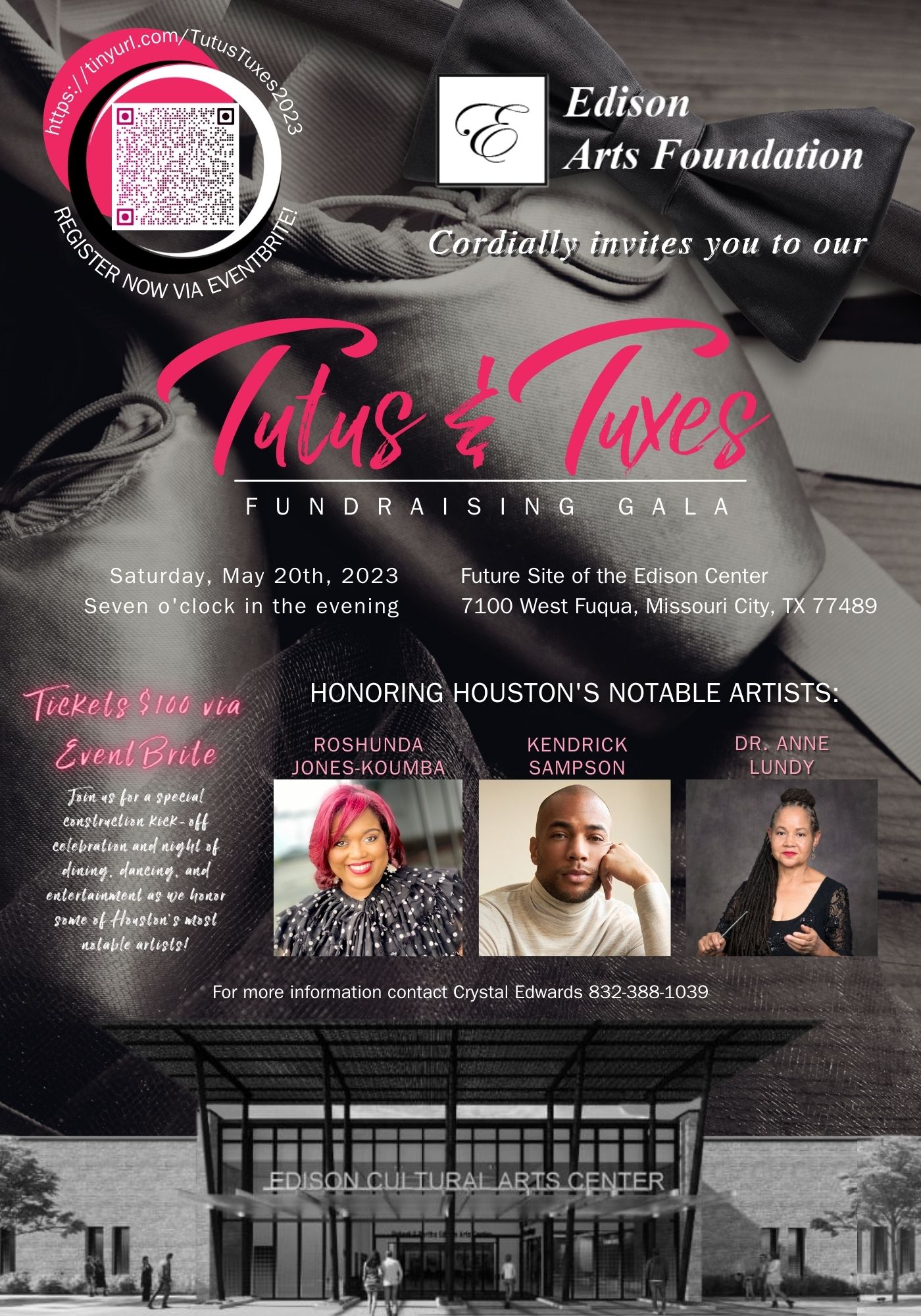 2023 Tutus & Tuxes Honoree Flyer